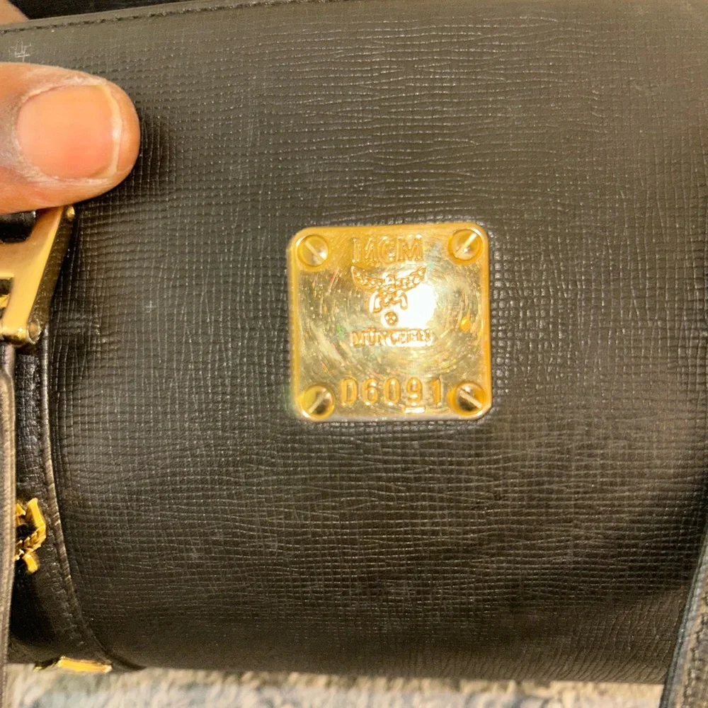 MCM Studded Papillon Barrel Style Bag - Picture 2 of 4